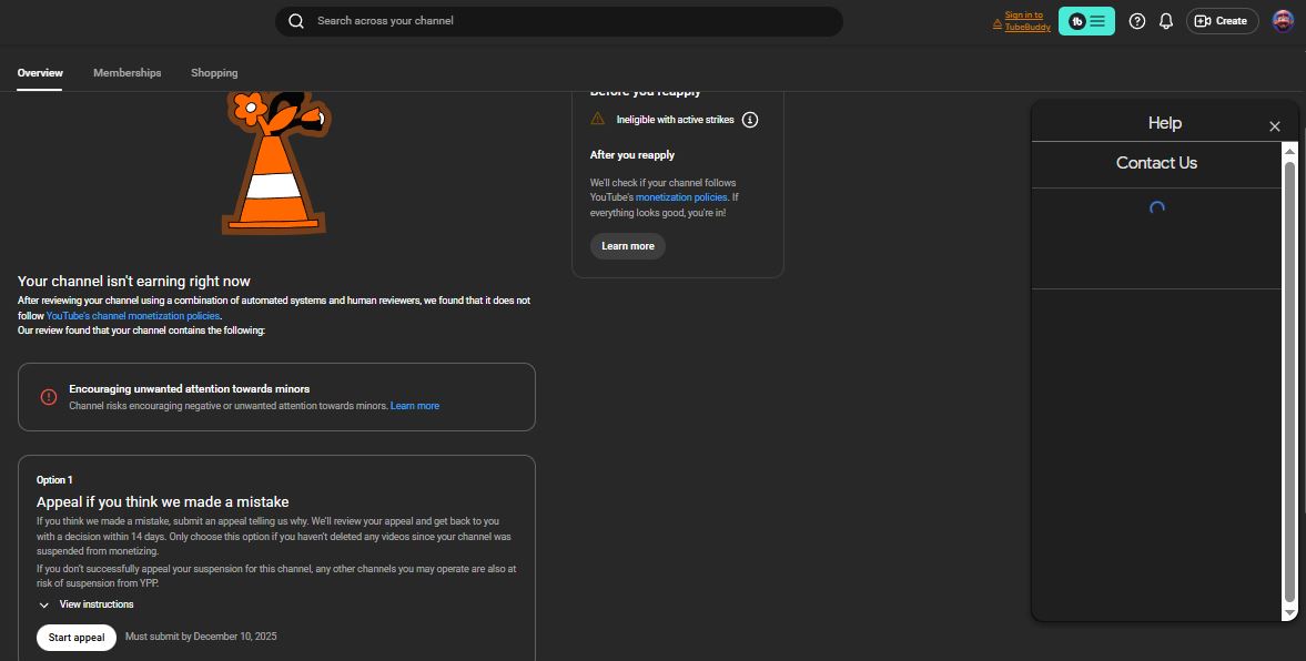 FUNZO259's tweet photo. Hi @TeamYouTube @YouTubeIndia, My channel FUNZO (@FUNZO259) Channel ID: UCHc7OlYSsZnU0oSGZEYb_rQ, My YouTube channel has been demonetized. When I click on the appeal option, the appeal form is not opening, the help pop-up is opening. PELASE HELP ME, https://t.co/FUsQZw6MNq