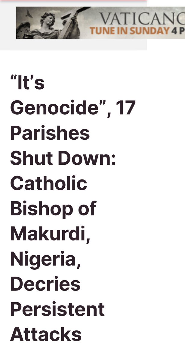 I rather believe the Catholic Bishop of Makurdi, who is in ground zero, than Bishop Kukah, who currently enjoys an APC appointment. 👇👇