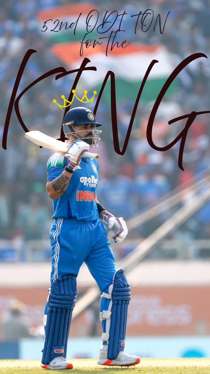 A king forever! 🙏

Always letting the bat do the talking first. 

#ViratKohli