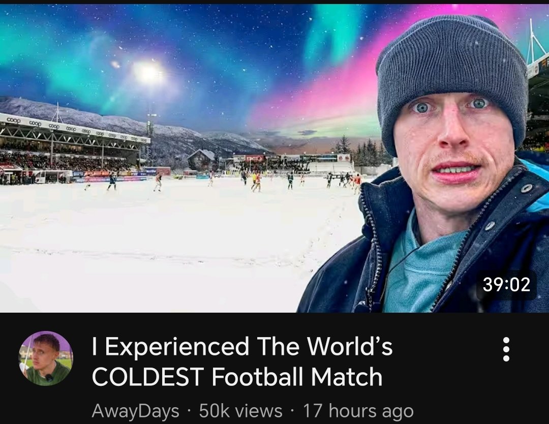 I dunno about that, I think Barrow away last year is up there 🥶