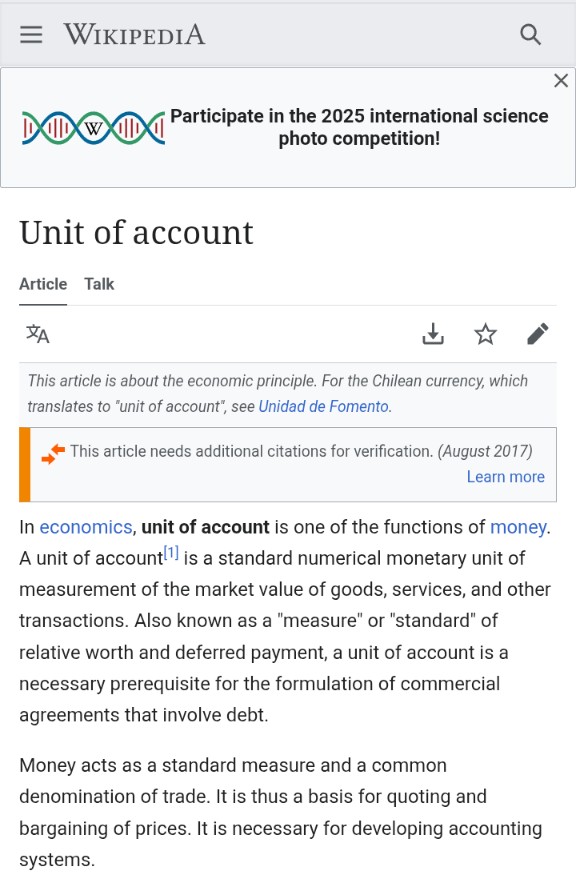 maxwell_alosa's tweet image. Volatile assets such as BTC or ETH cannot serve as a unit of account inside a functioning economy.
Thus, Pi’s identification as such implies a foundational design principle:

Pi must maintain a stable internal valuation to perform its intended economic role.