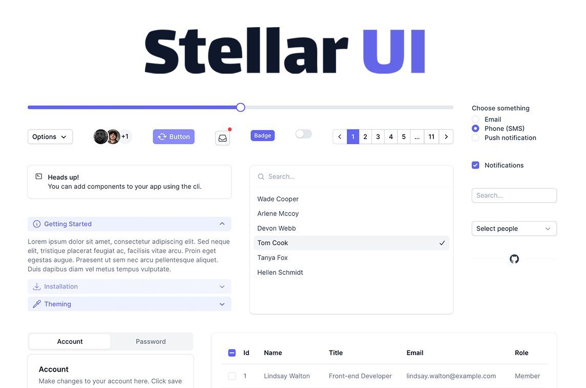 MadeWithVueJS's tweet image. Stellar UI by @MinasyanManuk provides fully styled &amp;amp; customizable components for Vue 3 📦️ - madewithvuejs.com/stellar-ui