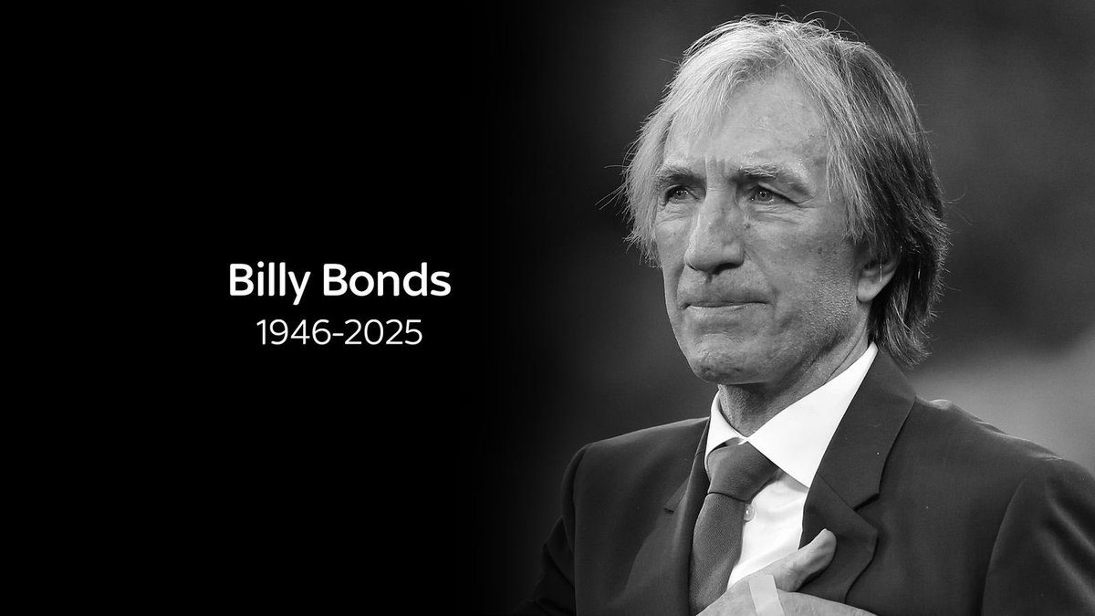 Nie żyje legenda West Hamu i jedna z największych postaci w historii angielskiej piłki - Billy Bonds. 💔

Bonds był uosobieniem wartości, które budowały Młoty przez dekady: nieustępliwość, poświęcenie, lojalność. 799 występów, dwa Puchary Anglii, lata z opaską kapitana - legenda,