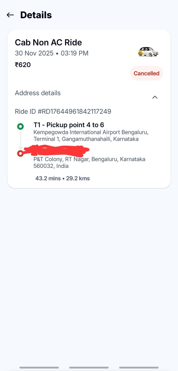 Abhay5599's tweet photo. DO NOT BOOK RAPIDO FOR AIRPORT ANYWHERE IN INDIA!
#ScamAlert #RapidoRide #Rapido #ScamWarning #scamoftheweek #scammer https://t.co/m4ZW3i5TXL