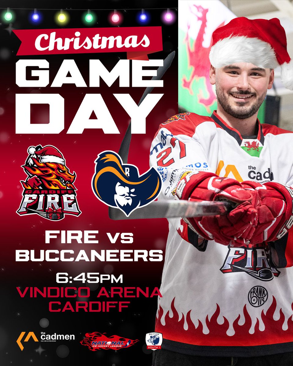 It's 𝓒𝓱𝓻𝓲𝓼𝓽𝓶𝓪𝓼 Game Day! 🎅🎄🎉

Final home game of 2025... Fire Family, we need your support more than ever. Wear your Christmas jumpers, bring the noise and we'll bring the energy. LET'S GO FIRE!! ❤️🔥

🎟️ Tickets on the door and online
🔗 tickets.cardiff-fire.com