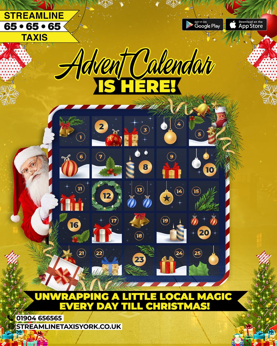 Get ready, York! 🎄✨ 

Our Advent Calendar has arrived, bringing daily surprises, festive cheer, and a sprinkle of local magic right to your feed. 

Follow along and unwrap a little joy every day until Christmas! 🎁