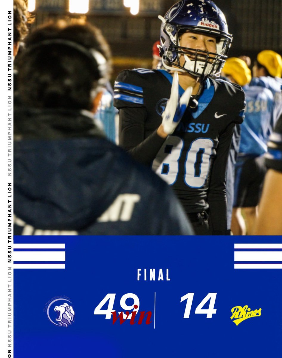 Triumphant_Lion's tweet photo. 【試合結果】
後半
日本体育大学 49-14 国士舘大学

応援ありがとうございました🦁🏈

＃日本体育大学 ＃日体大
#アメリカンフットボール
#nssu #triumphantlion #kcfa #americanfootball https://t.co/wqarSTvefD