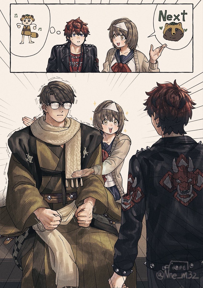 Nne_m32's tweet image. #今月描いた絵を晒そう
今月も一次創作をしました！
来月も頑張ります！