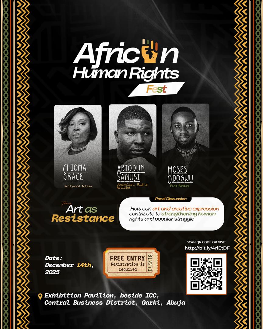 Be there.

African Human rights fest.