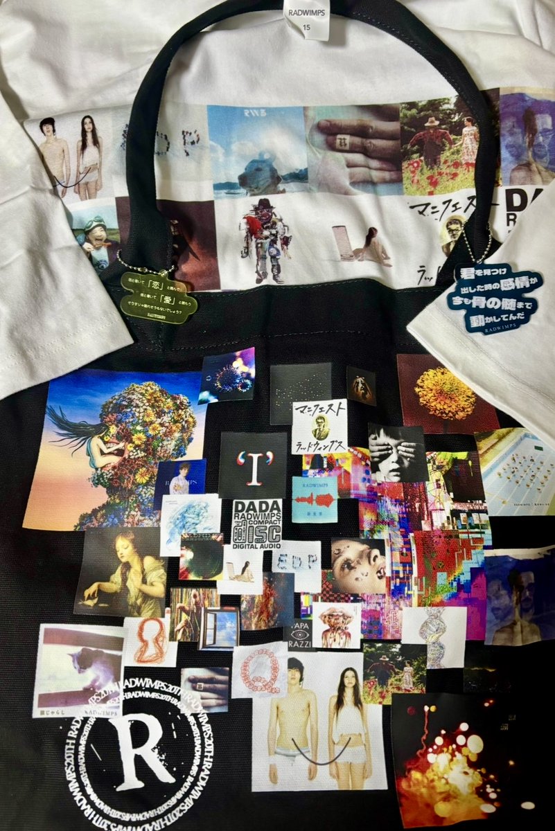 RADのポップアップグッズ届いた🙌 トートバックと15thのビッグTが