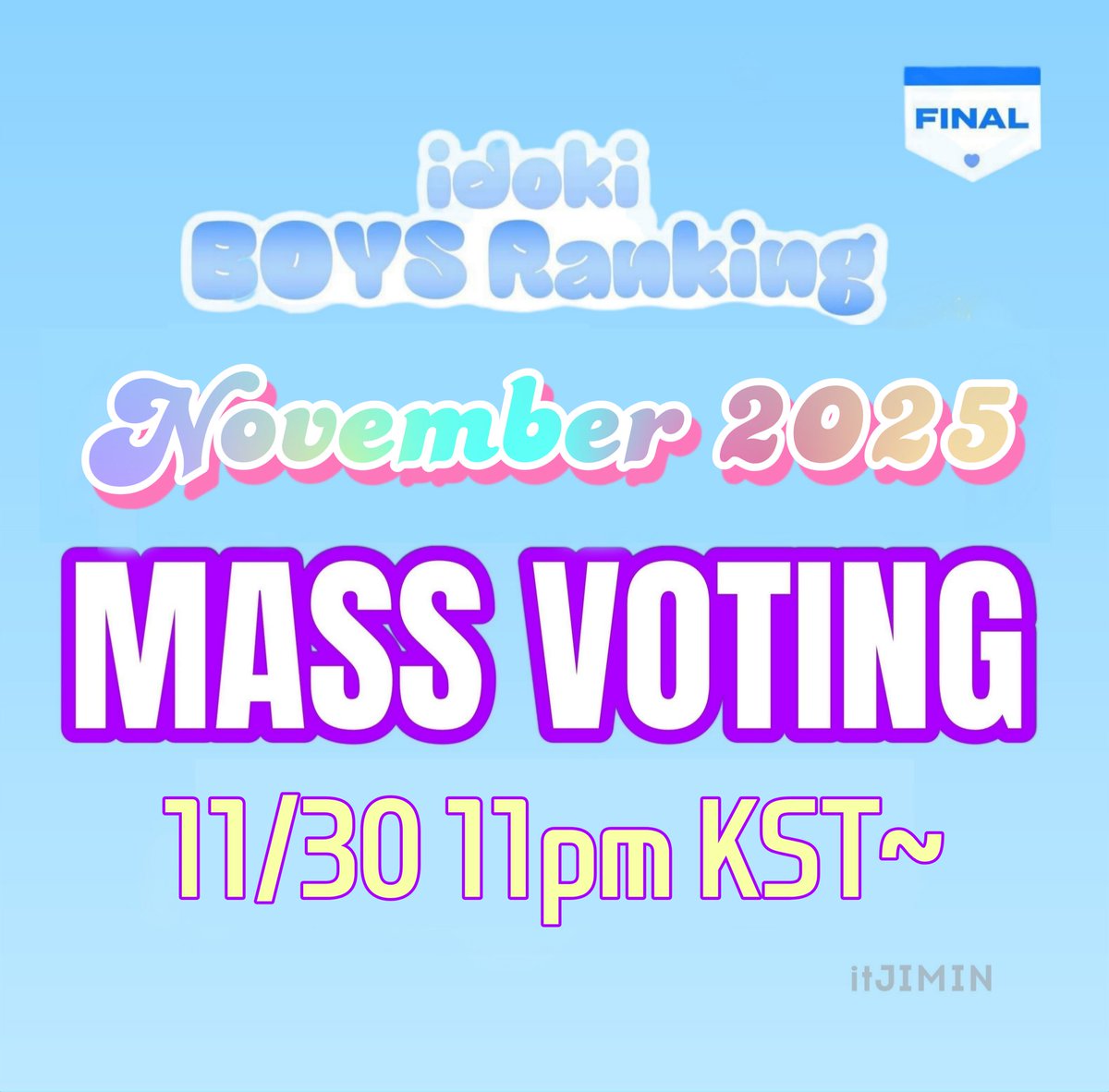voteforpjm2's tweet image. 🗳 Idoki
Male Individual Ranking (November)

Please prepare for our MASS VOTING later at 11PM-KST!

Click the link👇 &amp;amp; like our iMoment
📌idoki.chottu.link/sGXmYI

Mission Zone
✔️ Check-in reward
✔️Watch Video Ad
✔️Share photo post (ask someone to click your link
✔️ Survey (resets…