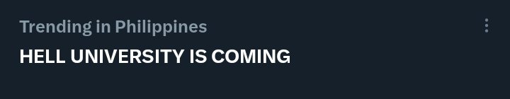 jarsdel_'s tweet photo. Yehey! Pasok na trending list. Let's go fam, higher pa! @HearZekeOfc @notacardinal @ZekeHeartOFC 

HELL UNIVERSITY IS COMING https://t.co/WSZFkvwEmM