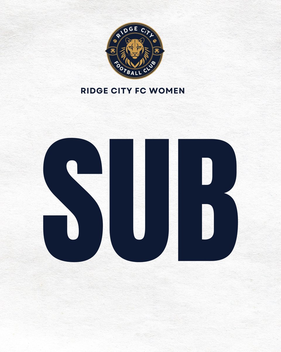 RidgeCityFC's tweet image. 🔁 Sub 

⬅️ Priscilla 
➡️ Sophia

⚫️ 0 - 0 🟡

[60] #RCFCW