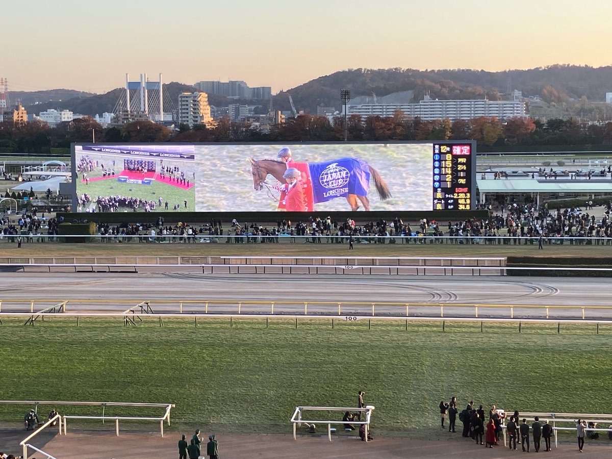 本日はジャパンカップが開催された東京競馬場の指定席で観戦🏇☀️

⑮マスカレードボールが連を外すことはないだろう…
一発があるとしたら欧州最強馬⑧カランダガンの豪脚一閃だろう…

守りに入って予備馬券も買ってしまいましたが素晴らしいレースを見ることができました😊
次の現地観戦は有馬記念！
