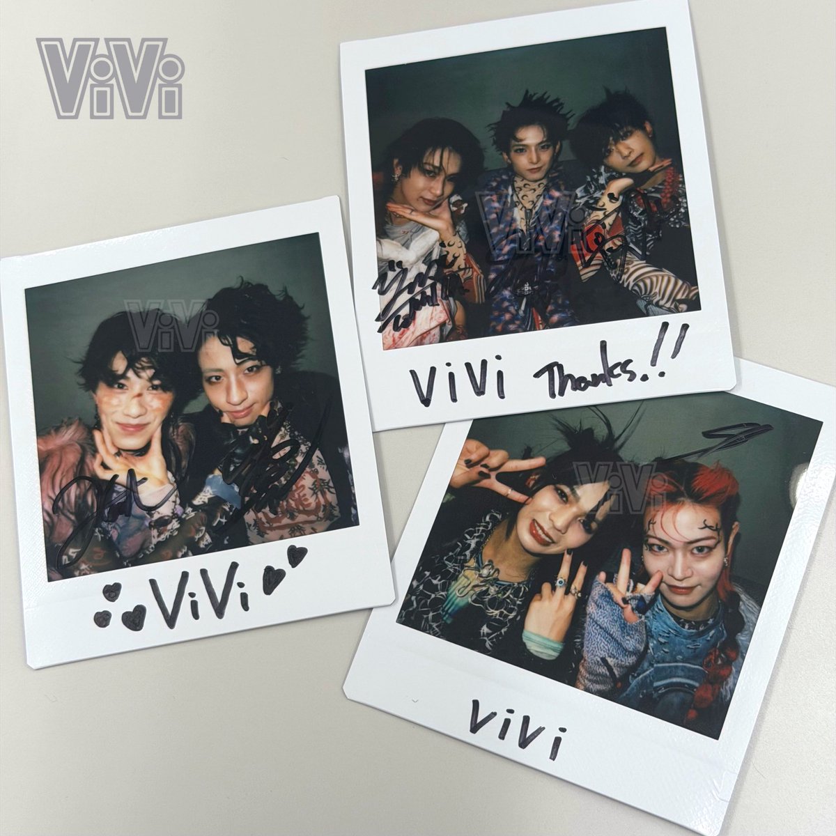 ✦#龍宮城 チェキプレゼント✦
ViVi12月号に登場してくれた龍宮城の"直筆サイン入りチェキ"を抽選で３名様にプレゼント♡

➤応募方法
①ViVi公式Xをフォロー
②この投稿をRP
③応募完了！(12/7  23:59〆切)