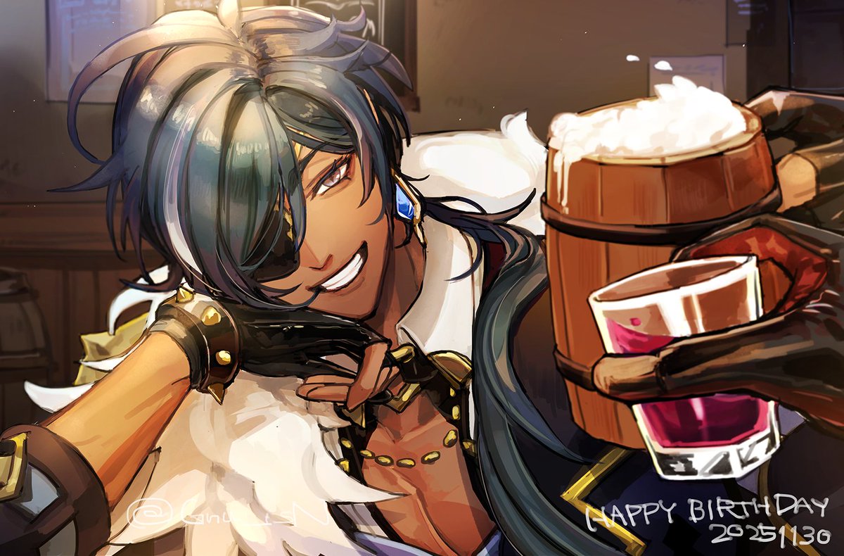 奢りの酒で乾杯！#ガイア生誕祭2025 #kaeya