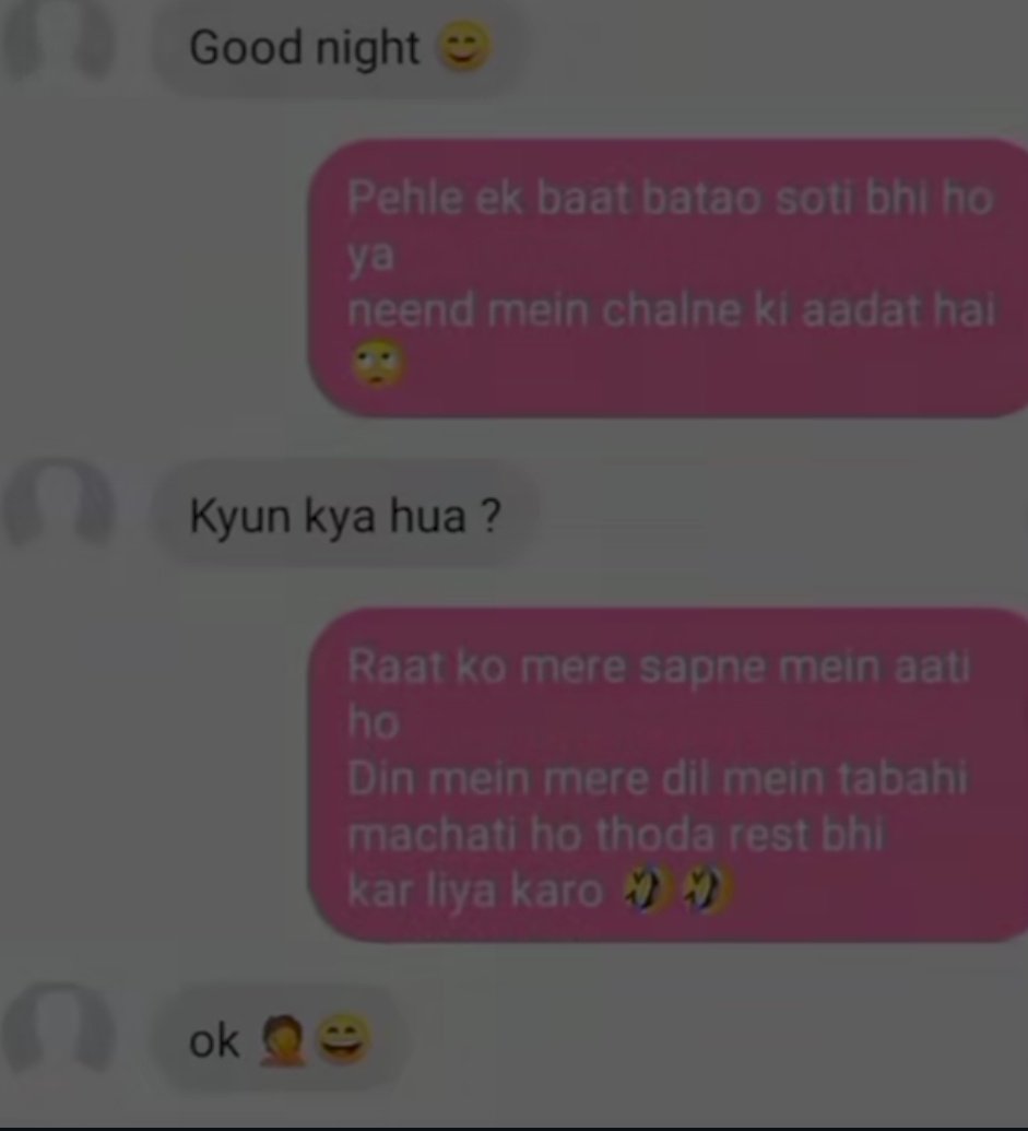 sunil112255's tweet image. Good night ki jagah ye try kro
   #TagSomeOne 😊