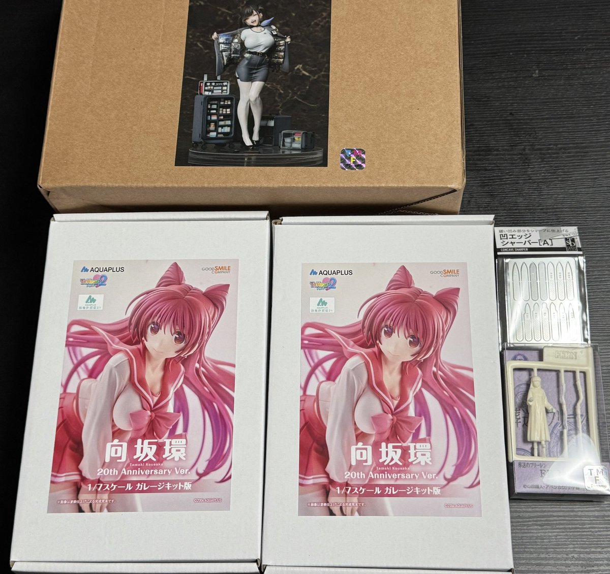 matthunn_taka's tweet photo. となモ8戦利品
KUMA KUMAさんのお弟子さん製作
ソラ
前回1時間以内に完売してしまった
グッスマさん　たま姉×2
蟹倶楽部さん　フェルン
TSDさん　凹エッジシャーパー
楽しく作りたいと思います٩( ᐛ )و https://t.co/uTfOjHZhD6
