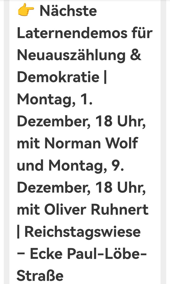BSWRendsburg's tweet photo. Die Empfehlung des Wahlprüfungsausschusses ist eine Farce.
Zur Unterstützung des BSW gibt es einige Termine.

#B0112
#B0912
#BSWtermine
#Neuauszählung

#NurnochBSW https://t.co/7Gs7MPrCwp