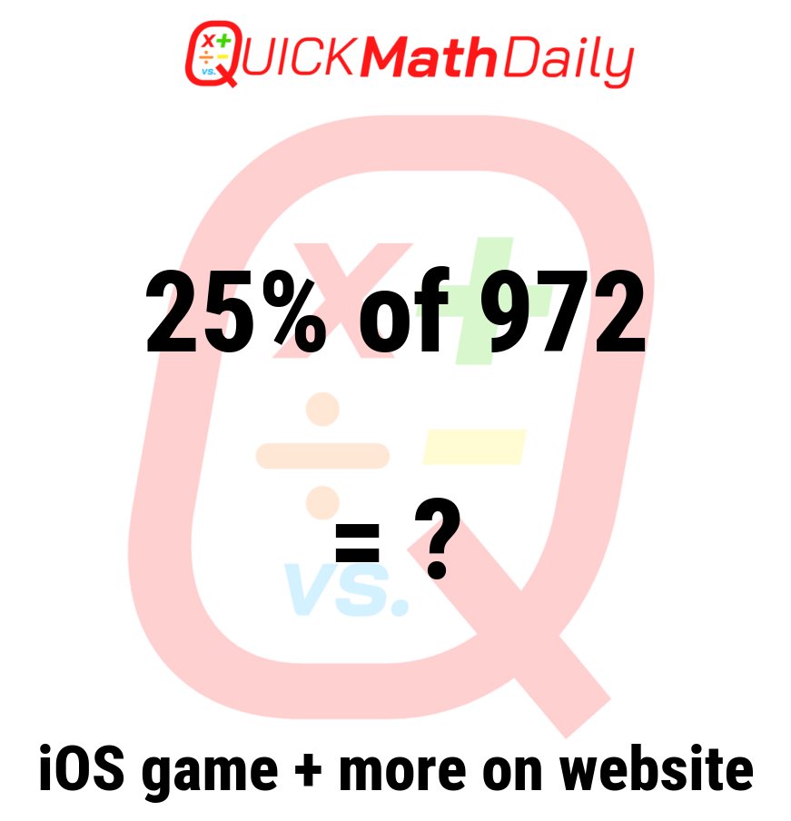 QuickMathDaily's tweet image. 🚦Math Speed Challenge: Can You Solve It? 🏃‍♂️💨 

Type Your Answer in the Comments!👇

See more on QuickMathDaily.com 👀 ✅