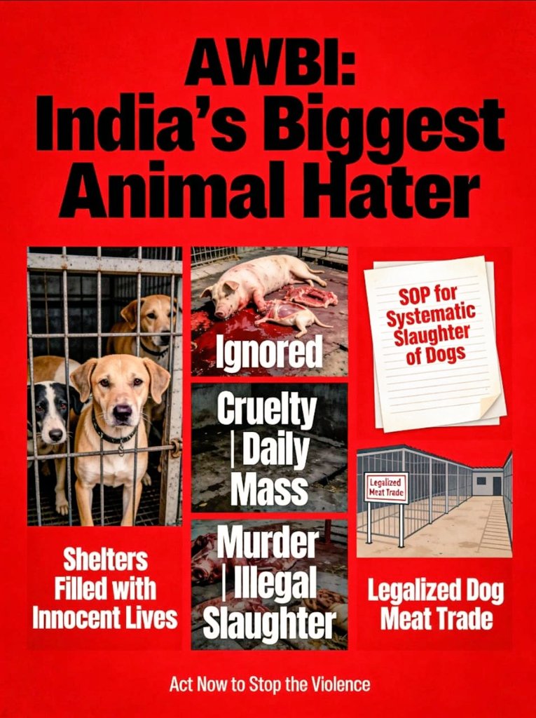 DigvijayLive's tweet image. Reality check: Shelters are overcrowded, underfunded and totally unmonitored.
Ek aur dog enter hua toh ya toh woh bachega nahi… ya phir record se “missing.”
This system is broken.
#CommonManForDogs #AnimalRightsMatter #WakeUpIndia