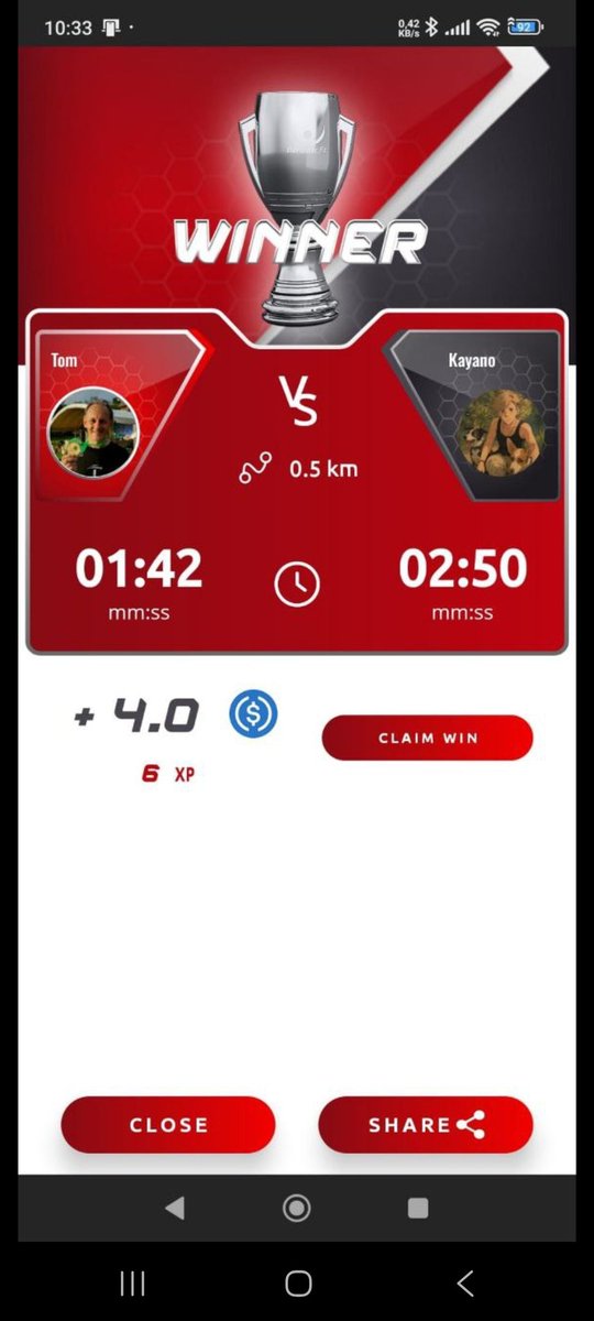 Best result so far 😱 
Can he keep his power? 

Will the others catch up?
....

Whats happening here?
Users are running, betting of their victory.  The winners get it all plus an extra $25 bonus