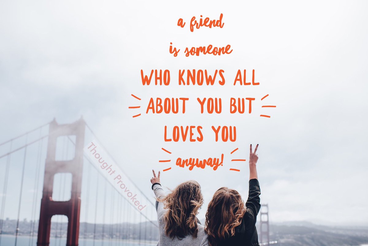 A friend is someone who knows all about you, but loves you anyway!
#ThinkBIGSundayWithMarsha #IQRTG