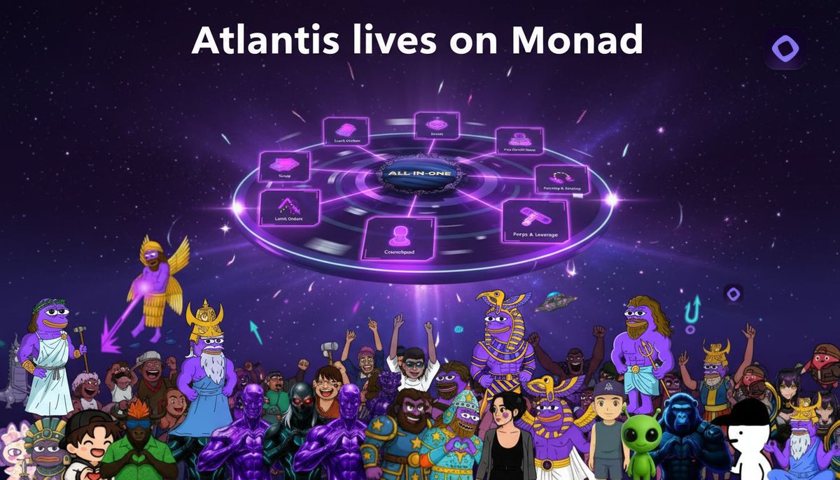 🔱Atlantis DEX  on <a href="/monad/">Monad (mainnet arc)</a> - Weekly Accomplishment Summary

✅During first week on Monad mainnet <a href="/AtlantisDEX_xyz/">Atlantis</a> stand out with a steady and disciplined growth, proving once again that progress doesn’t need hype - just consistent execution.

💡While many projects in the ecosystem