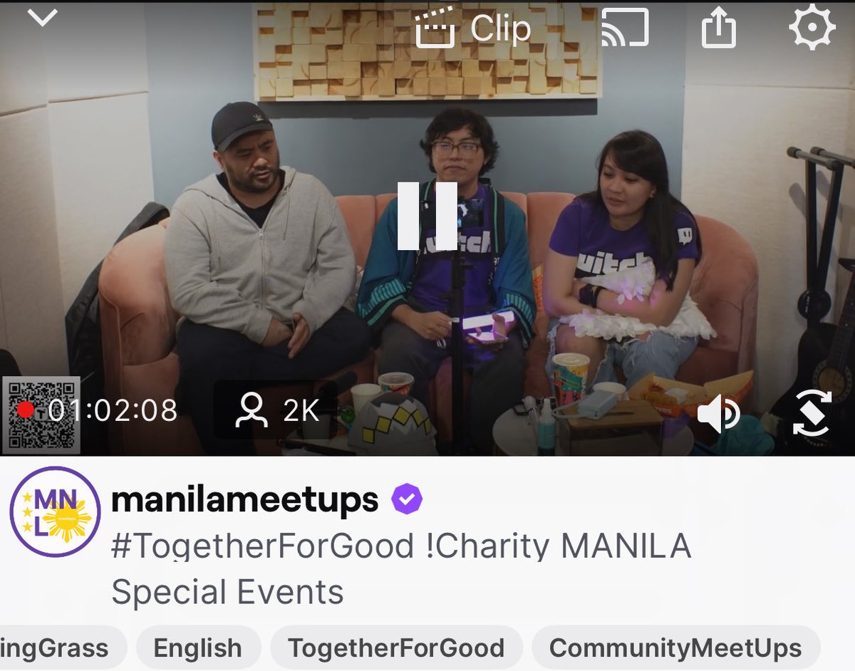 The <a href="/ManilaMeetUps/">Manila MeetUps</a> team is on <a href="/Twitch/">Twitch</a> front page raising charity funds for <a href="/HungerfreePhils/">Hunger Free Philippines</a>
