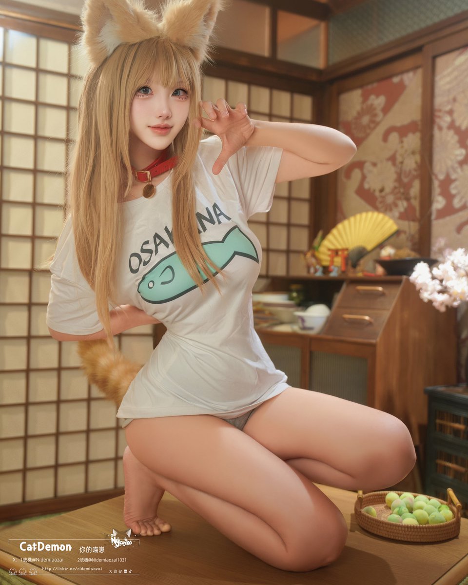 Nidemiaozai's tweet photo. きなこ🐟

这么可爱的女孩子是你家的🐱吗(๑• . •๑) 

#cos #うちのねこが女の子でかわいい #きなこ https://t.co/qRoR6COlqS