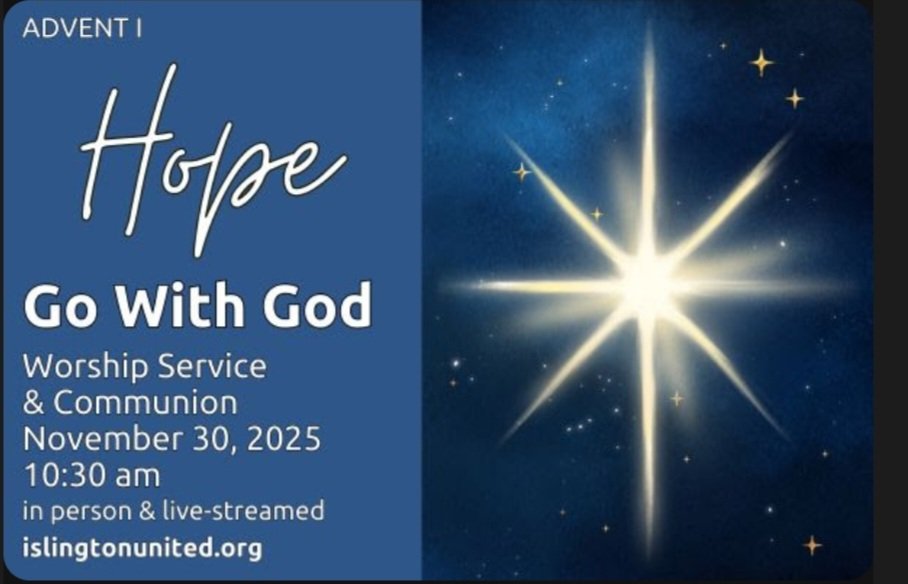 Join us this Sunday at 10:30am, in-person or online for Sunday worship and Communion.