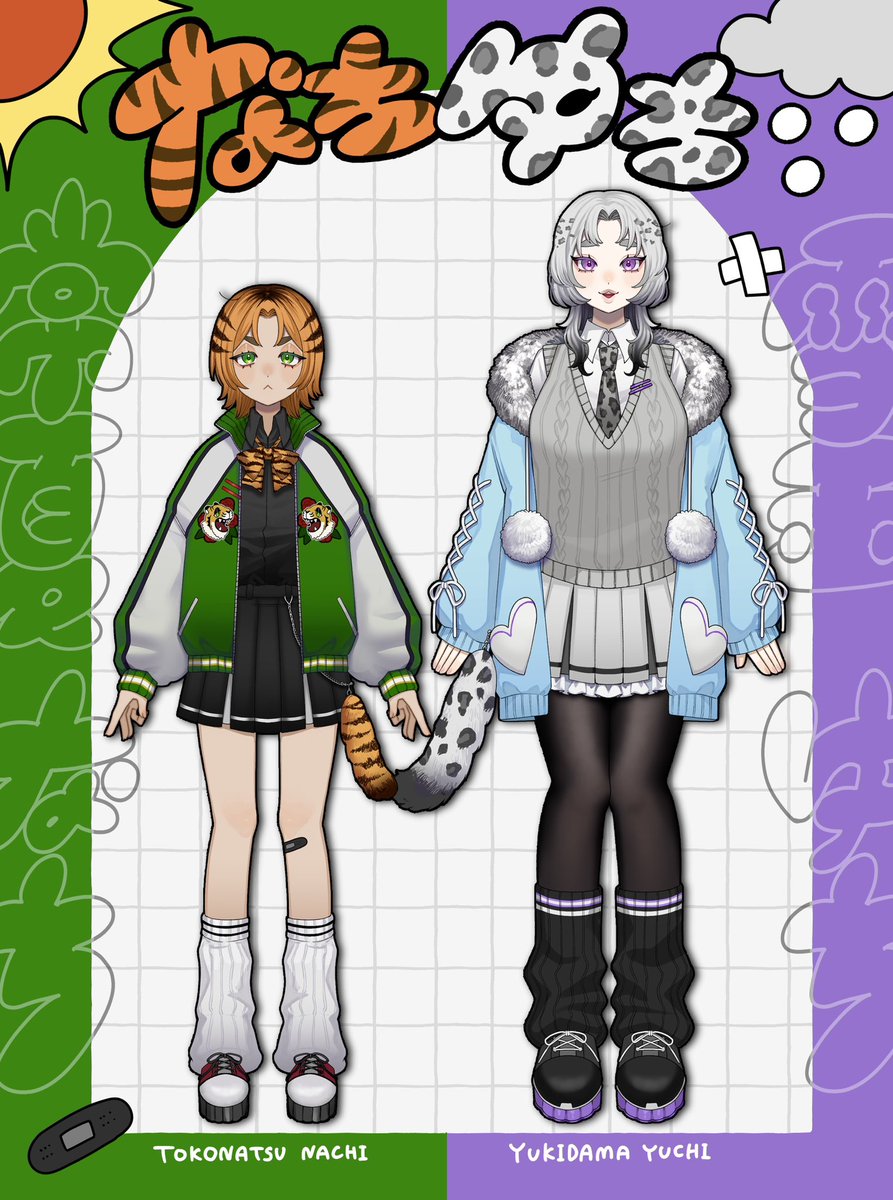 7ACHI_yuchi's tweet photo. なちとゆちの三面図☀️❄️ 
正反対な2人をとくとご覧あれ
#新人VTuber #Vtuber準備中 https://t.co/CGoQKfxHt9
