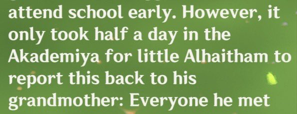 Kavehswingman's tweet image. &quot;little Alhaitham&quot; is so endearing  &amp;lt;3