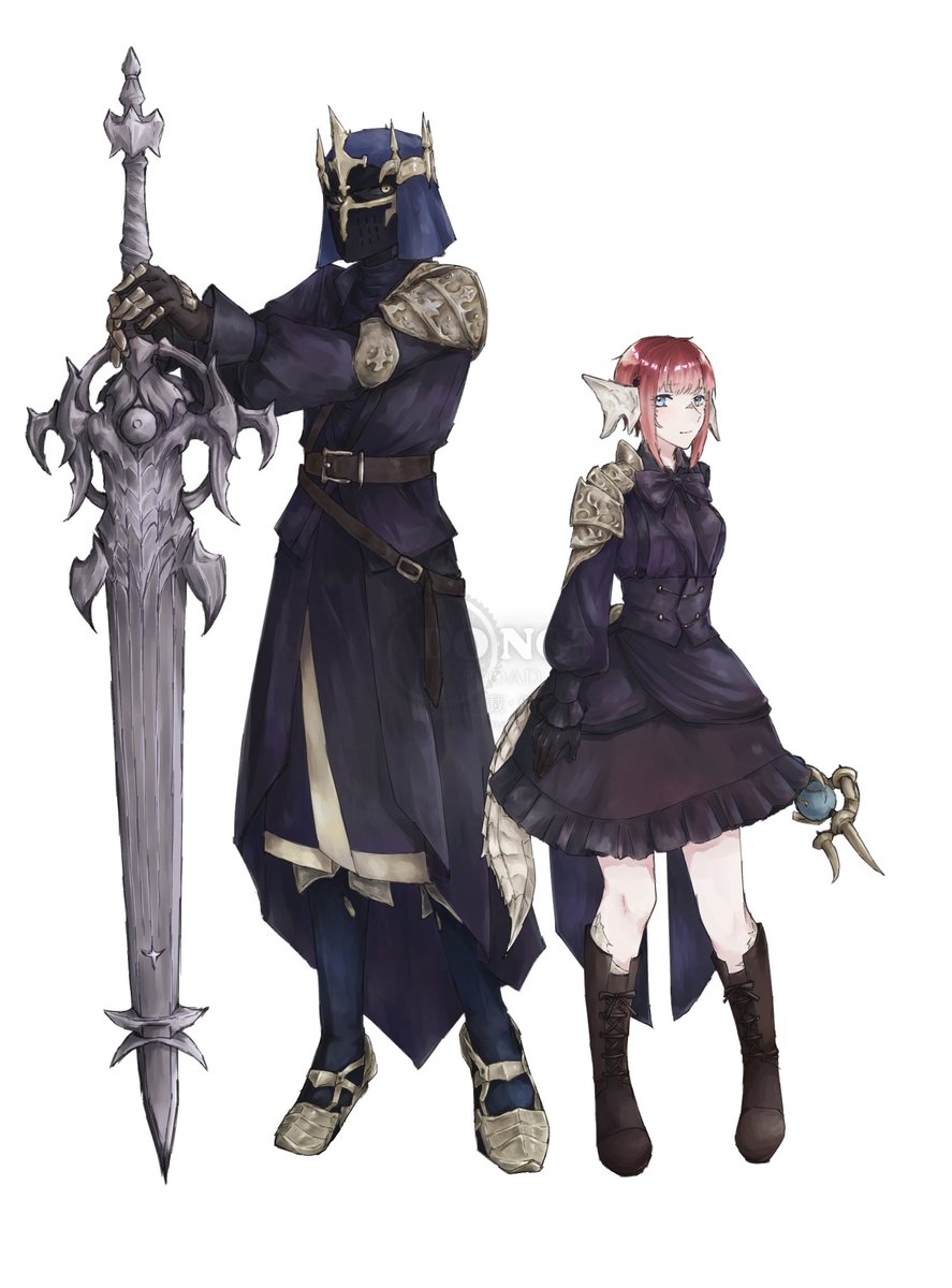 1877_Niina's tweet image. ♟☪︎*｡꙳🐈‍⬛𝐆𝐨𝐭𝐡𝐢𝐜🎵☪︎*｡꙳♟

自機とフレイくん。
存在しない装備