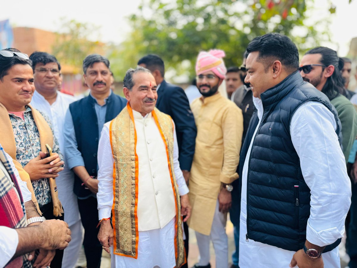 AidanSinghBJP's tweet image. आज पाली में भारतीय जनता पार्टी, राजस्थान के माननीय प्रदेश अध्यक्ष श्री मदन राठौड़ जी के सुपुत्र के वैवाहिक कार्यक्रम में सम्मिलित होकर सुखद वैवाहिक जीवन हेतु शुभकामनाएं प्रदान की।

#Pali
@madanrrathore