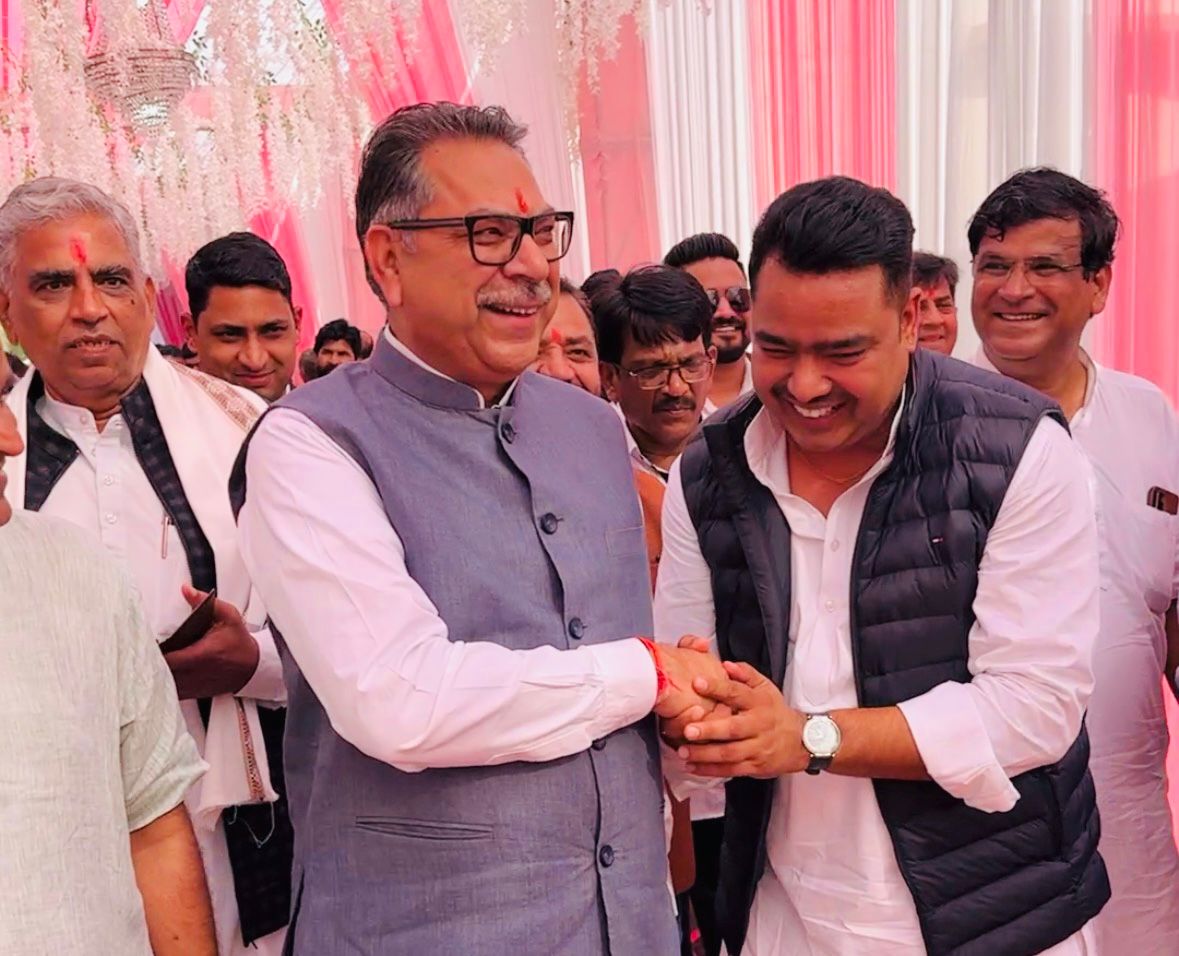 AidanSinghBJP's tweet image. आज पाली में भारतीय जनता पार्टी, राजस्थान के माननीय प्रदेश अध्यक्ष श्री मदन राठौड़ जी के सुपुत्र के वैवाहिक कार्यक्रम में सम्मिलित होकर सुखद वैवाहिक जीवन हेतु शुभकामनाएं प्रदान की।

#Pali
@madanrrathore