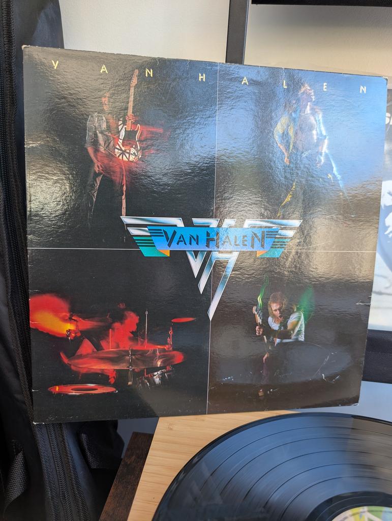 1000 album challenge 🎧

#649

Van Halen by <a href="/VanHalen/">Van Halen</a> 

Great debut from one of my go to bands when I need good old screamy, axe melting, bass pounding, thunder drums rock and roll 

Fav tracks: Ain't talking 'bout love &amp; you really got me 

#1000albums
#vanhalen
#vinylrecords