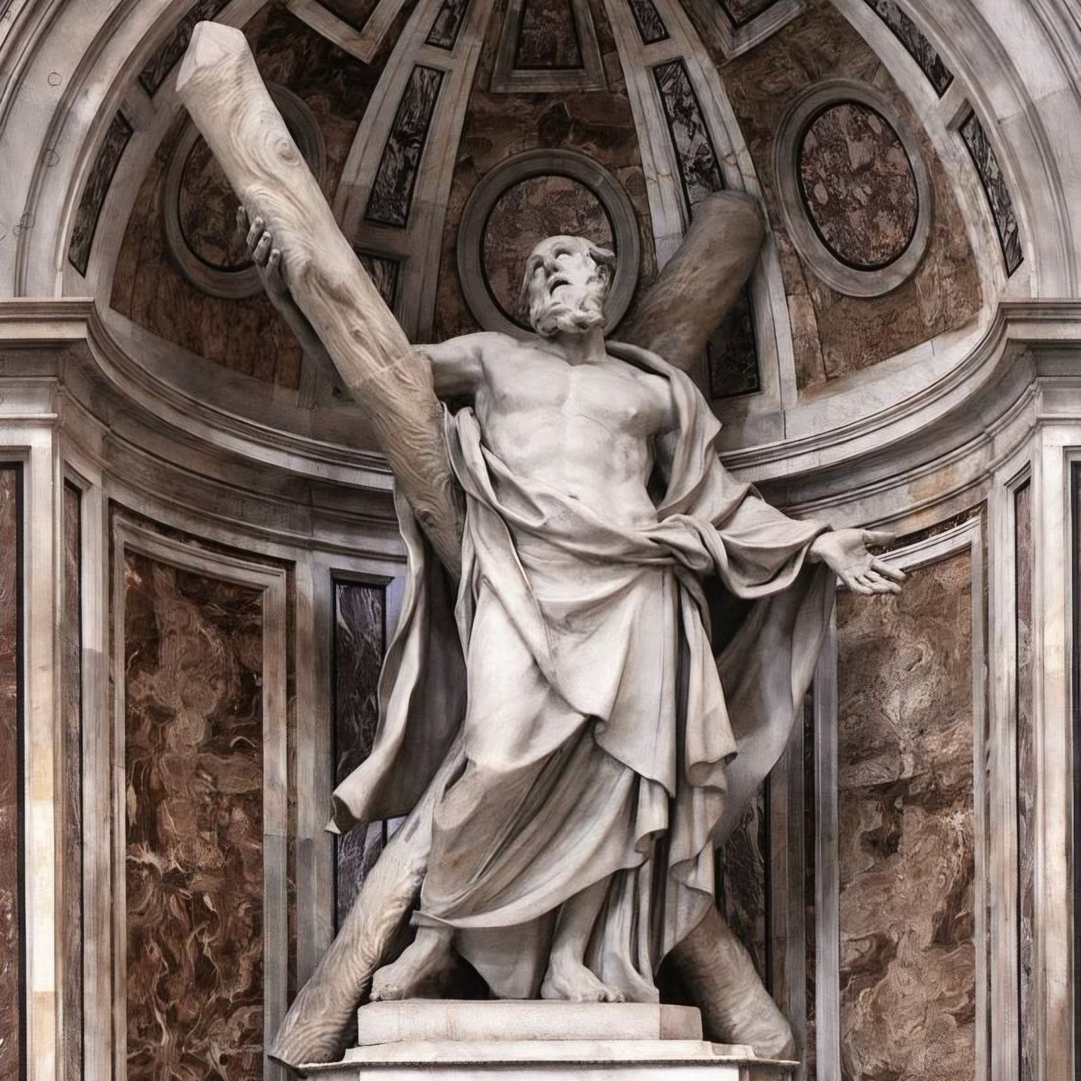 IMPERATORAUS's tweet image. We need to make St Andrew the patron saint of this platform because he was martyred on an X-shaped cross for preaching the truth.