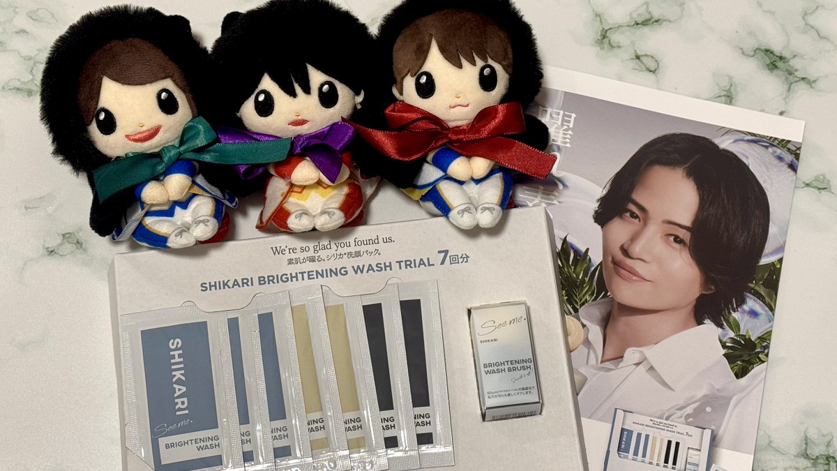 ﾄﾗｲｱﾙｾｯﾄ届いたー♡ 小さなブラシでもふわふわで柔らかいのは変わらず