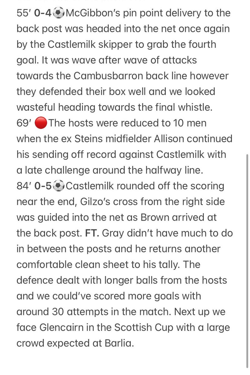 CCFC Saturday tweet media