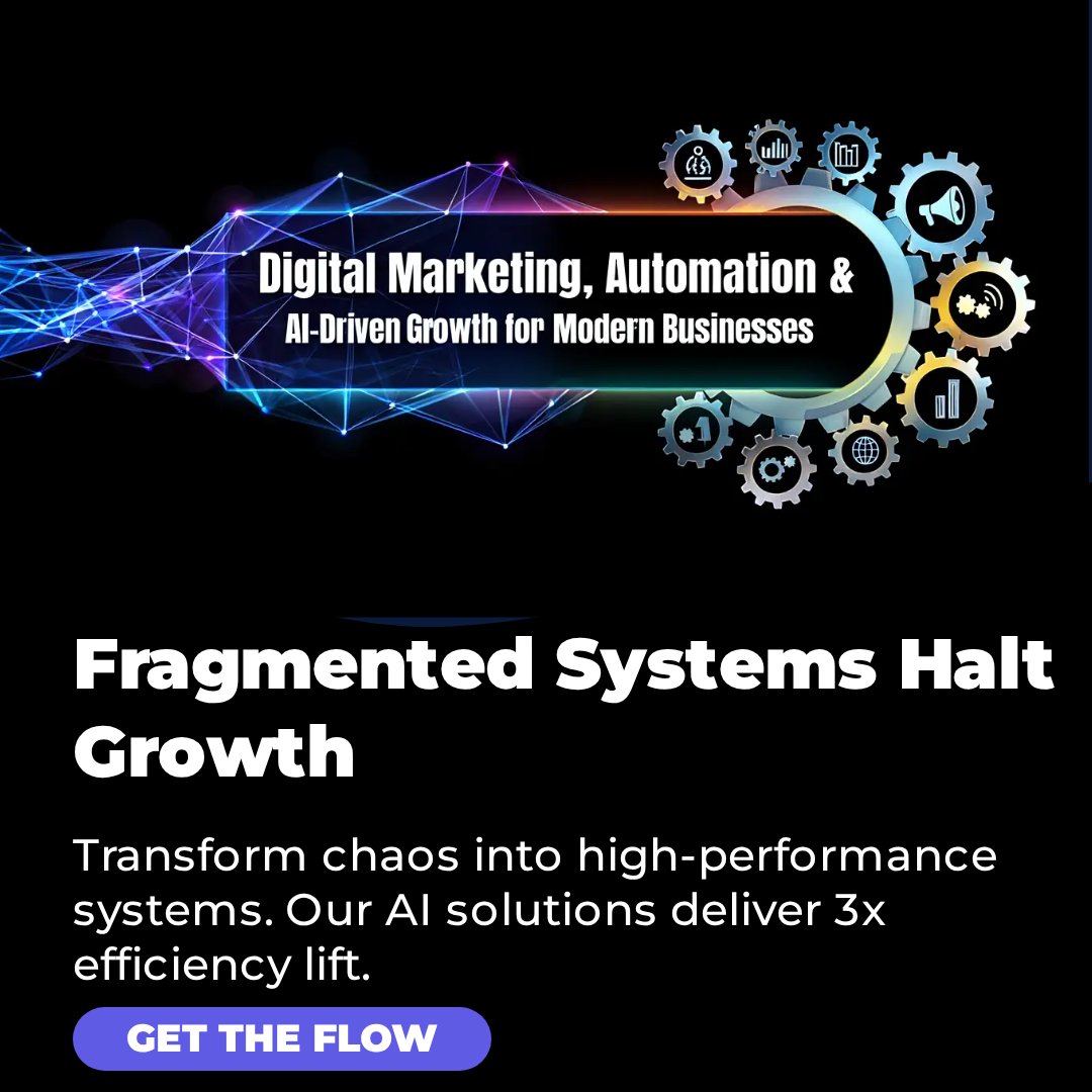 scalevalue's tweet image. Unlock AI-Driven Growth! 🚀 Boost your efficiency by 3x with integrated automation. Ready to streamline your business? Get the flow now! #AI #BusinessGrowth