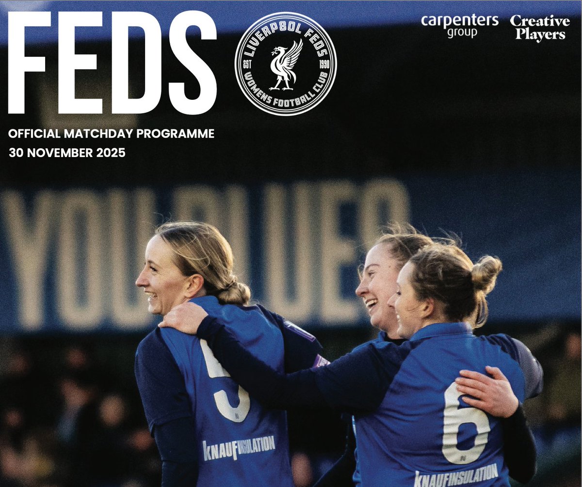 Don’t miss today’s matchday programme 👇 #FedArmy

liverpoolfeds.com/matchday-progr…