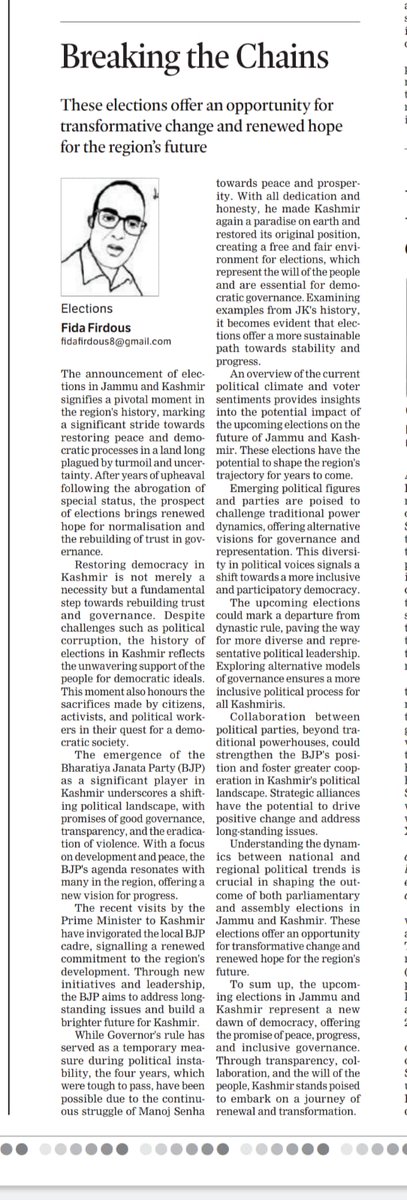 AmraizBadana's tweet image. The youth of Kashmir stand taller because of leaders like him. #FidaFirdousInspires