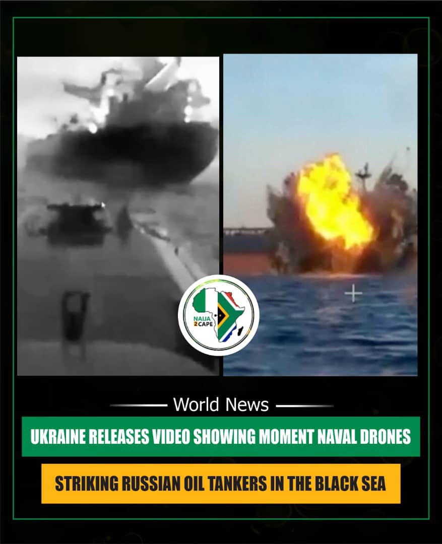naija2capeblog's tweet image. Ukraine has released new footage showing its naval drones striking Russian oil tankers in the Black Sea, highlighting rising tensions on the maritime front as both sides escalate their strategic operations.

#UkraineWar #BlackSea #DefenceUpdate #GlobalNews #Naija2Cape