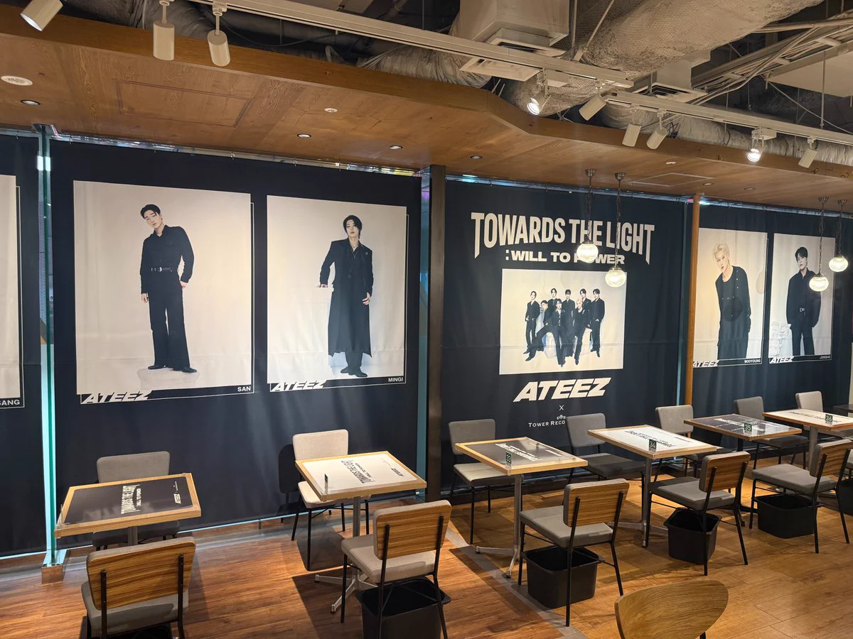 ATEEZ × TOWER RECORDS CAFE ﾀﾜｰﾚｺｰﾄﾞｶﾌｪ 渋谷店 on X: 