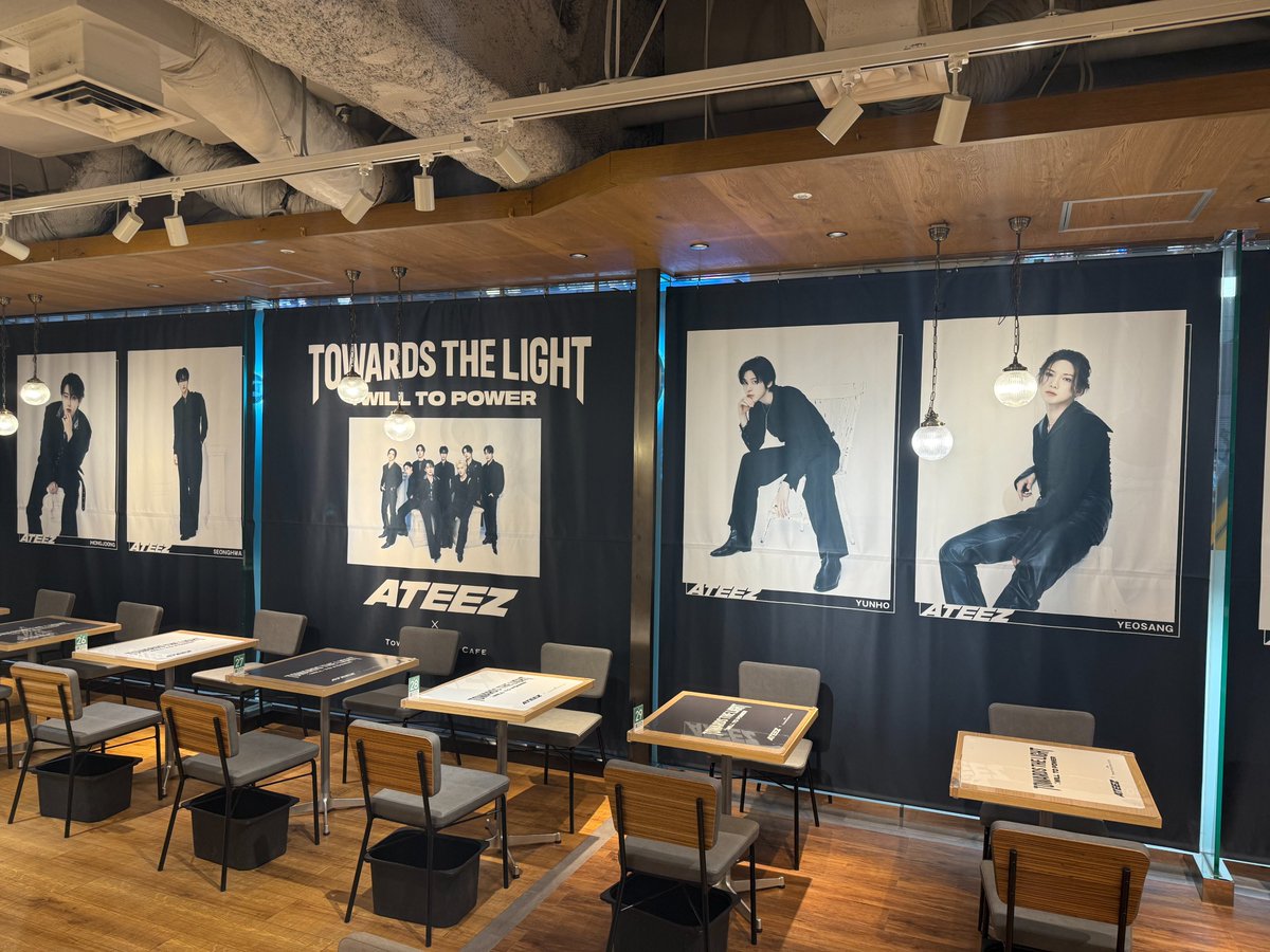 ATEEZ × TOWER RECORDS CAFE】 本日でATEEZコラボカフェは終了となり