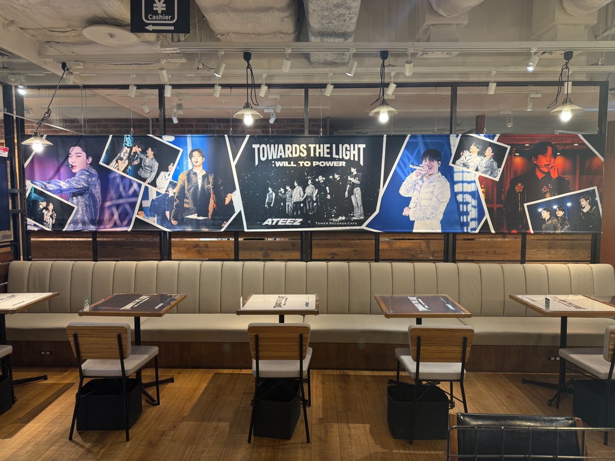 ATEEZ × TOWER RECORDS CAFE】 本日でATEEZコラボカフェは終了となり