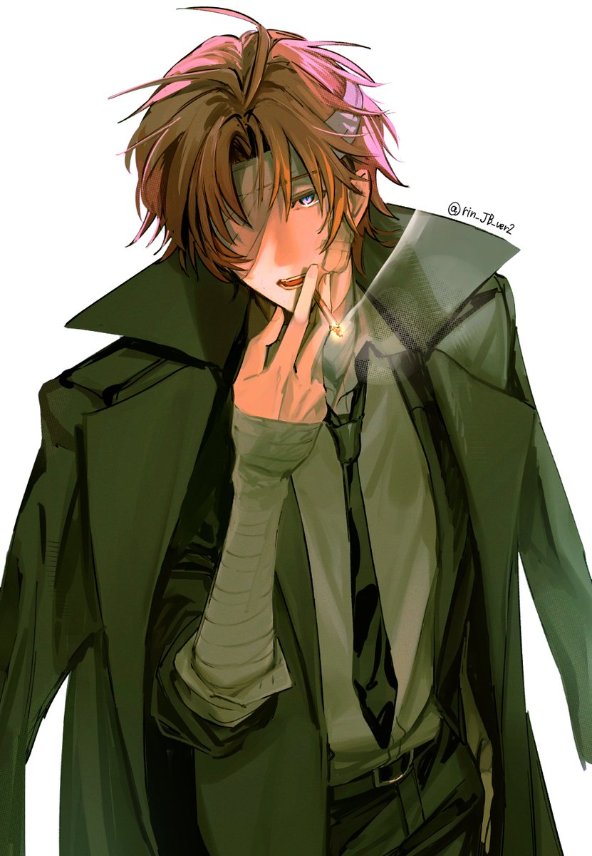 #引用rtした人の絵を自分の絵柄でリメイクする 
マリコさんの織太衣装チェンジお借りしました〜〜🤕