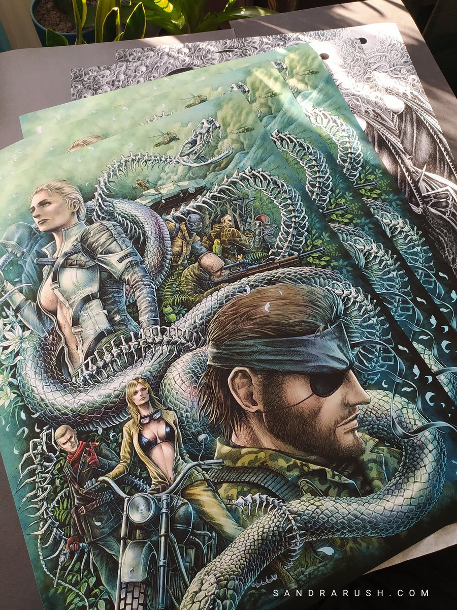 Packing the prints🔥 Thank you for all your orders this Black Friday! Sale ends December 6th, so there is still time if you missed it 💙
Thank you for your support! 
Shop here SandraRush.com
#metalgearsolid3