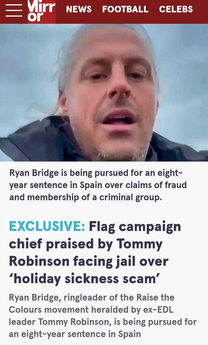 Ryan Bridge, the guy behind the Raise the Colours, faces eight years in prison if convicted.